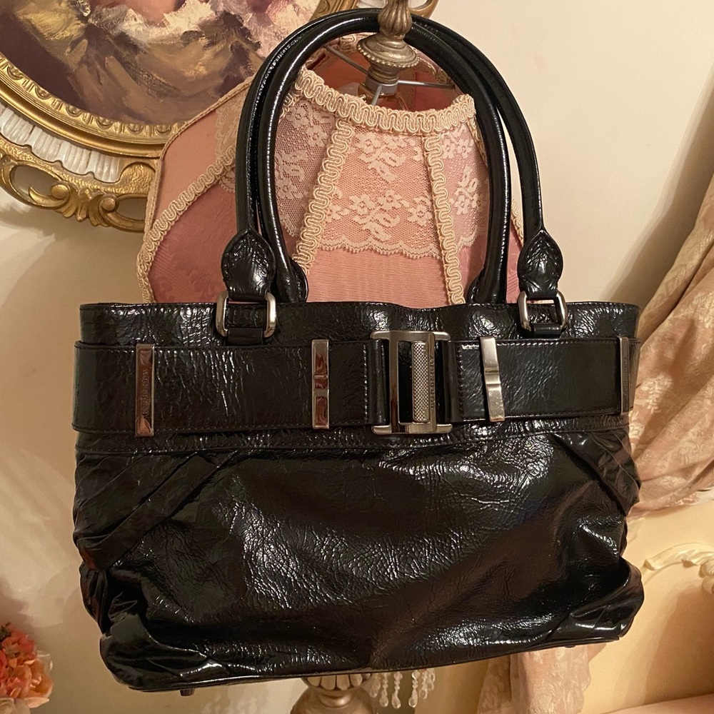 Burberry Black Patent Leather Bag